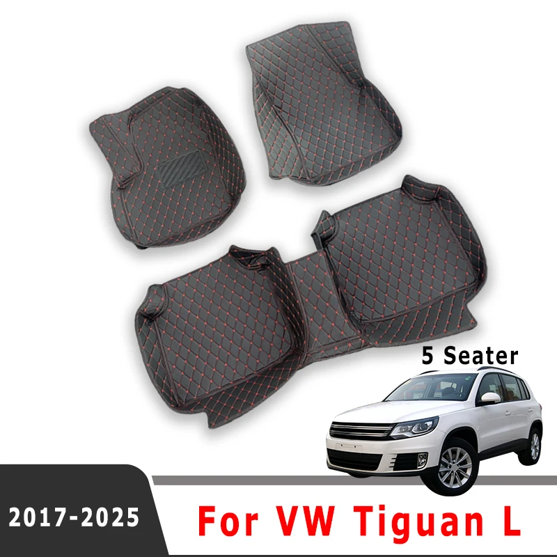 

Автомобильные коврики для VW Volkswagen Tiguan L 2025 2024 2023 2022 2021 2020 2019 2018 2017 (5 мест) Аксессуары для внутренних ковров