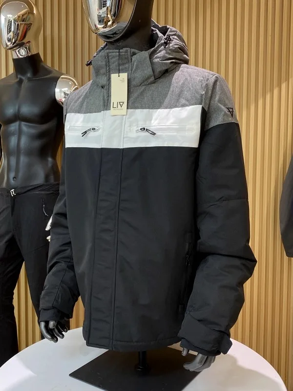 

Rare Find! Ultrasonic Cotton Jaet! Autumn Winter High End Outdoor Waterproof Skiing Men's Outerwear Faionable Loose Fit
