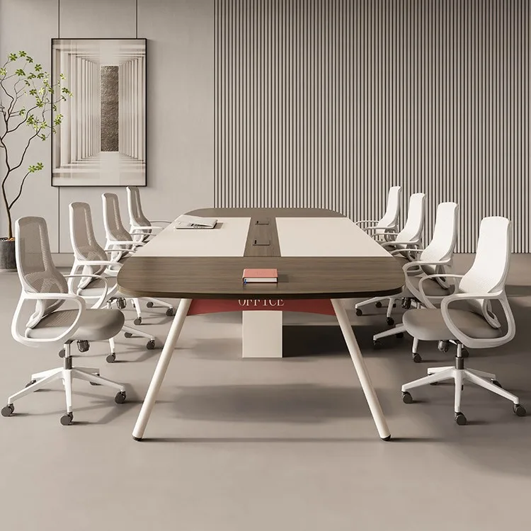 Conference Table Simple Modern Rectangular Office Meeting Long Reception Negotiation Large And Small Conference Room Table