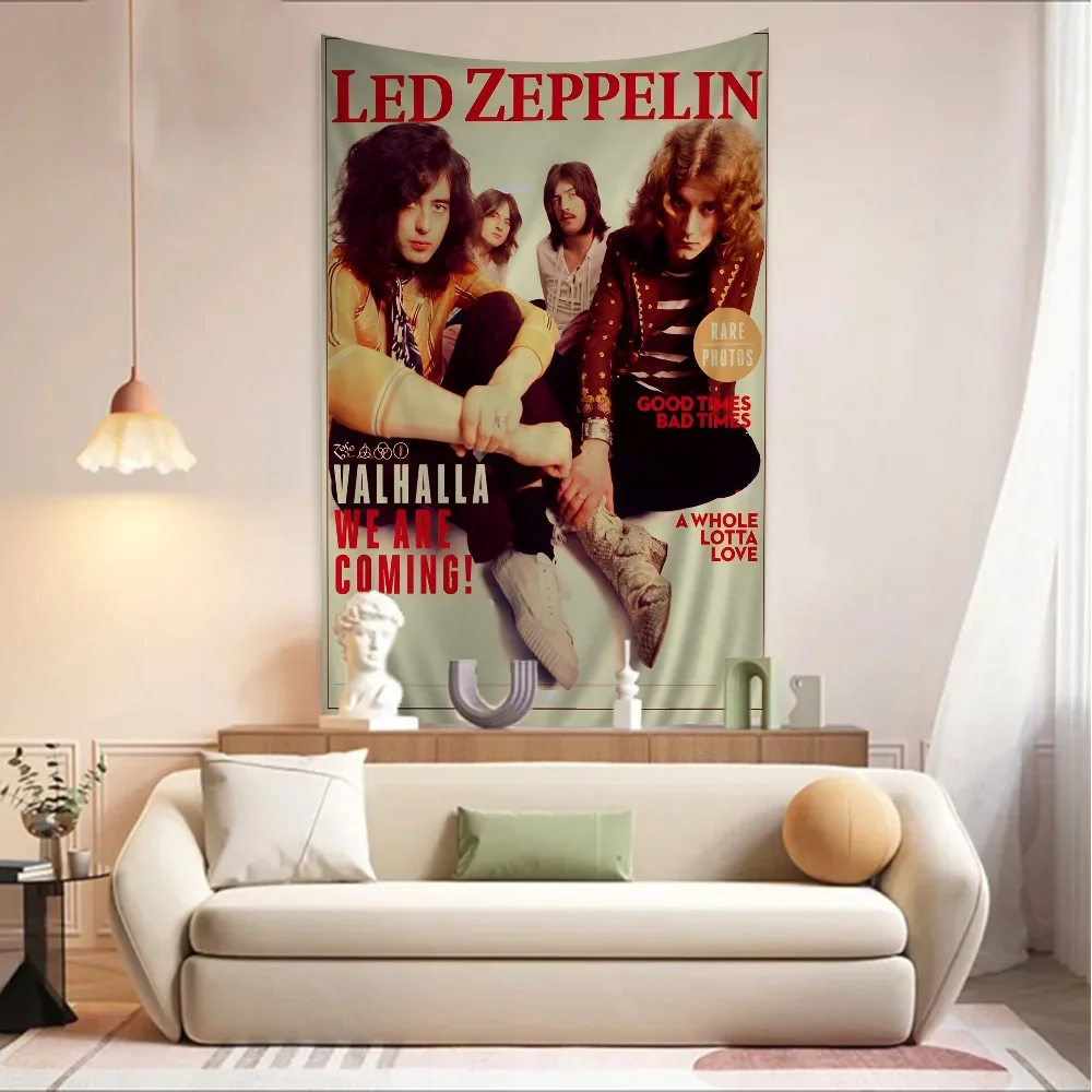 Fascia L-Led Z-Zeppelin stampato grande arazzo da parete a buon mercato Hippie appeso a parete arazzi bohémien Mandala Home Decor