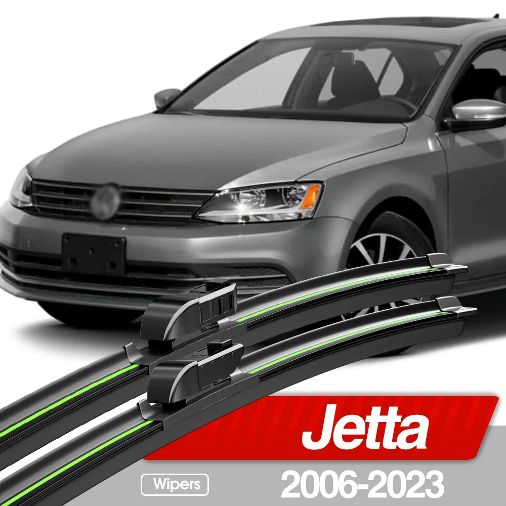 

For VW Jetta MK5 MK6 MK7 2006-2023 Front Windshield Wiper Blades 2x Windscreen Window Accessories 2007 2009 2010 2012 2018 2019