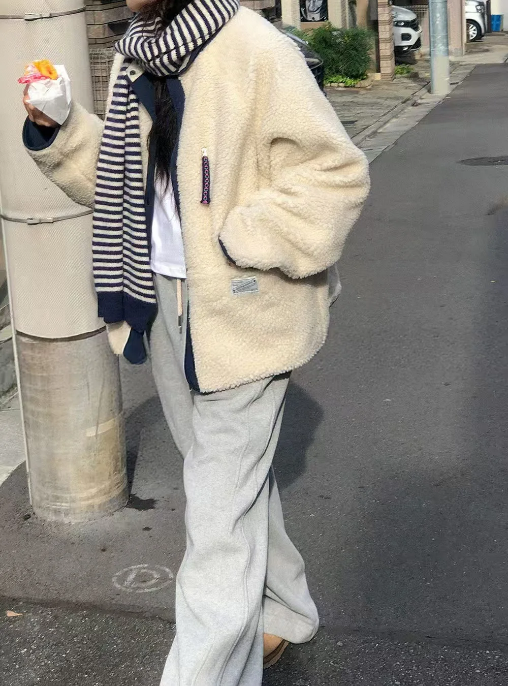 Women Casual Parkas Coat Solid Jacket Pocket Polo Collar Long Sleeve Single Breasted Slight Strech Loose Street Wear 2025 Autumn