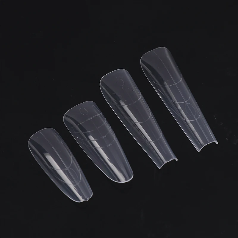 NEW 60Pcs Sandwich Nails Forms Nail Mold for Quick Nails Extension Plastic Nail Form Tools for Beginners Professionals Women