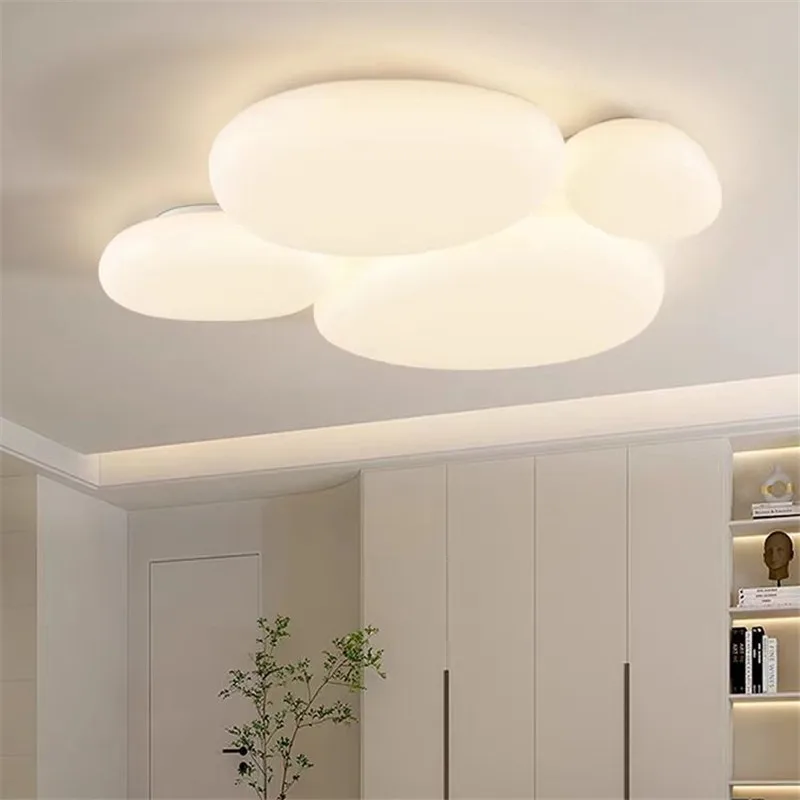 kids ceiling light dimmable led white Cobblestone lamp Creative Cute girl Room Decoration Lamp Eye Protection Hall Bedroom Lamp