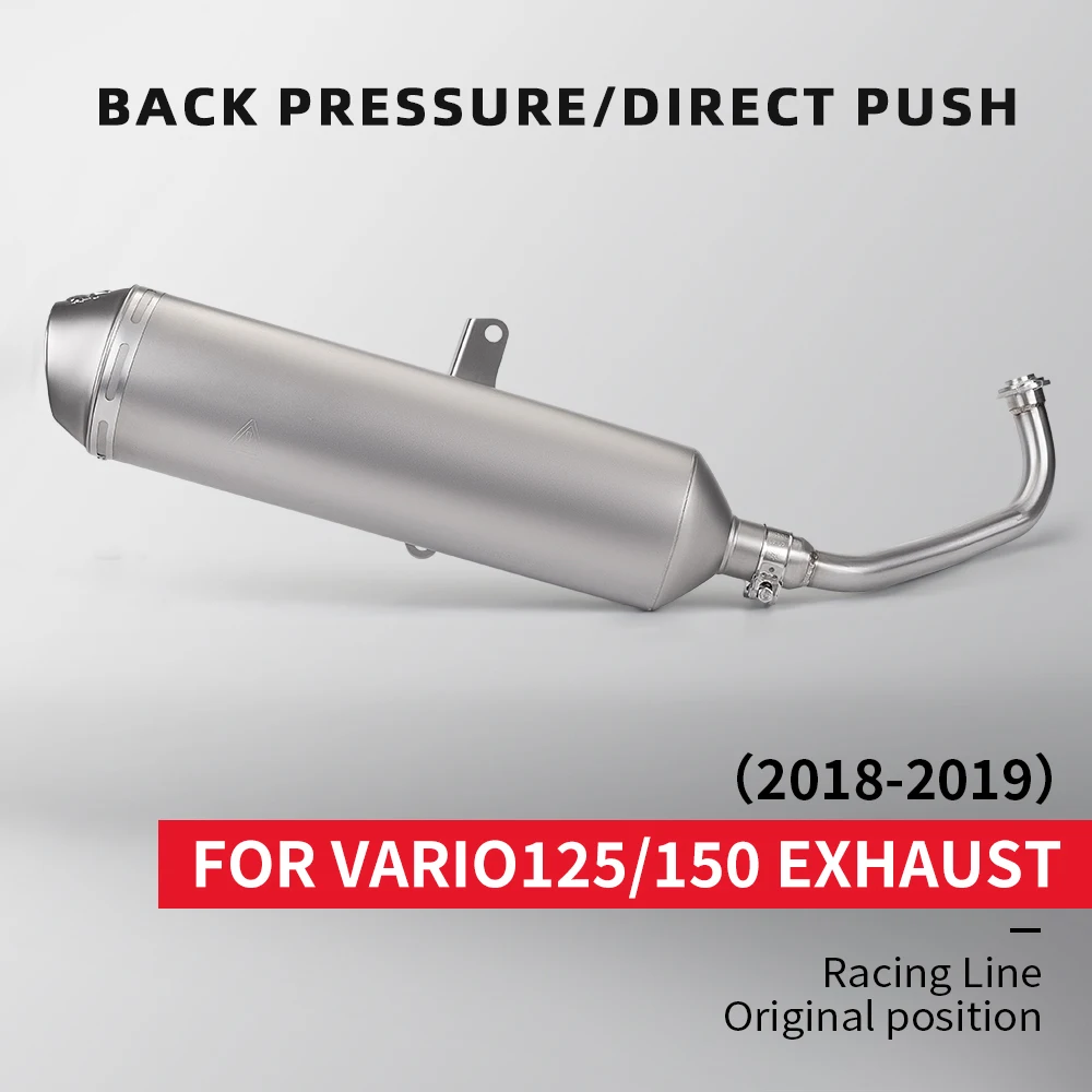 FOR vario125/150, Racing Performance Exhaust, Racing Line, Original position, BACK PRESSURE/DIRECT PUSH, (2018-2019)