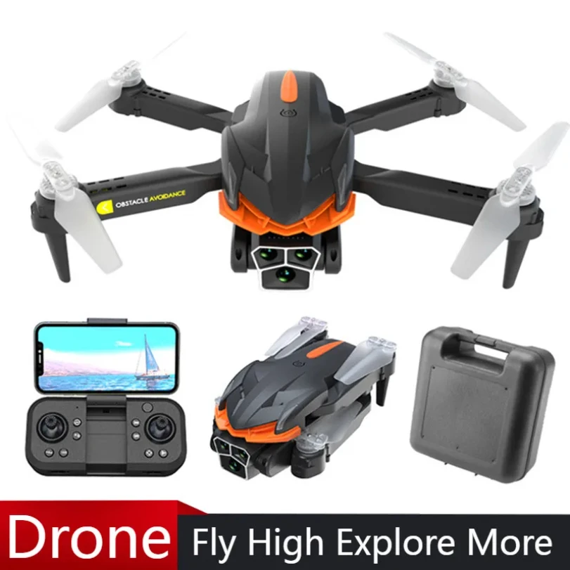 

2025 AE4 Pro RC Drone with profissonal 4K Dual Camera WlFl Optical Flow 3 HD Camera 360° obstacle avoidance with Gps Toy Drone