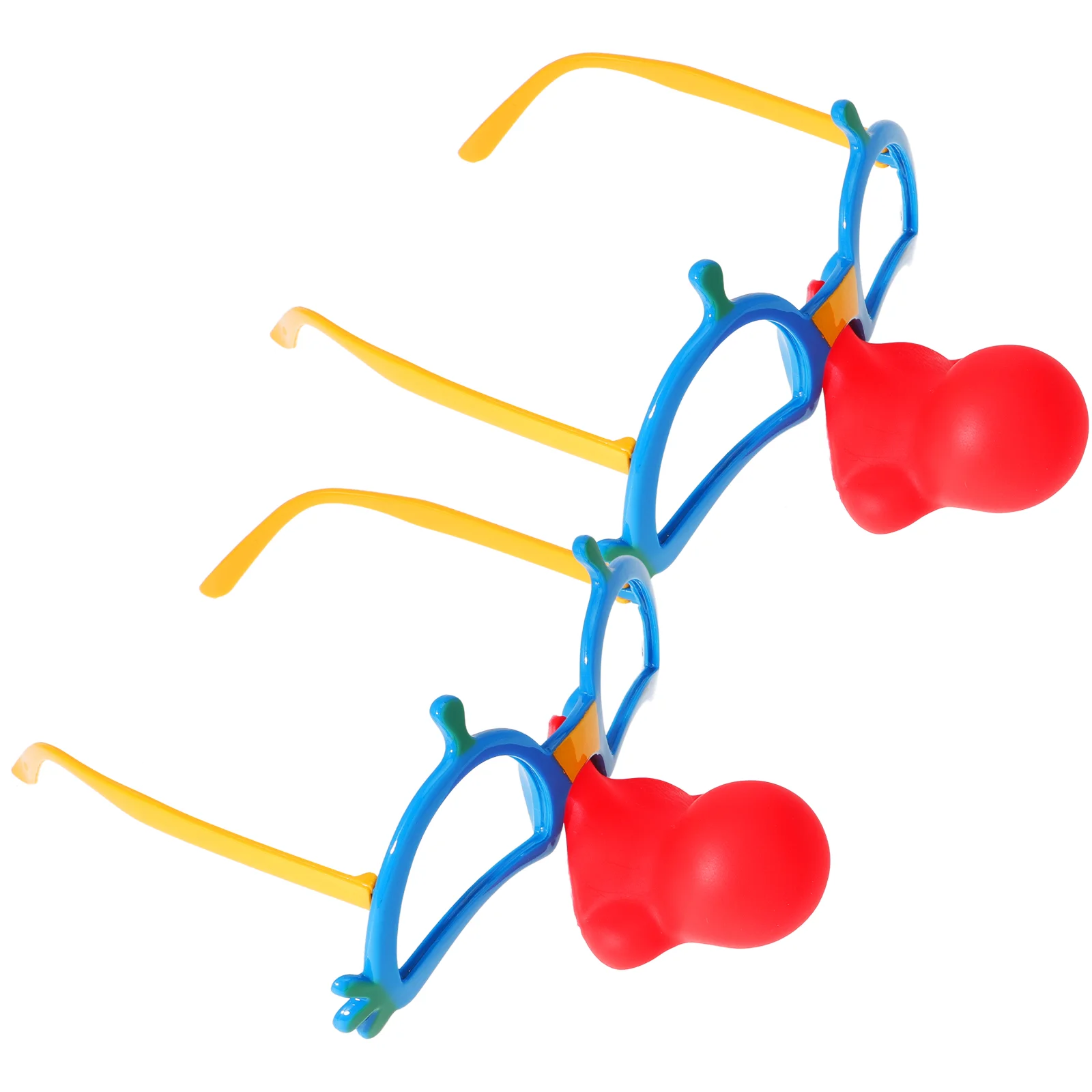 2 шт. забавные аксессуары для очков, косметические аксессуары, вечерние очки с красным носом, детские солнцезащитные очки, очки Major для косплея