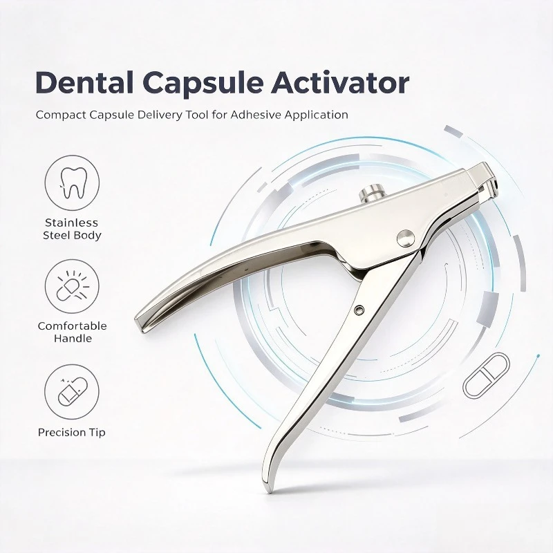 Dental Capsule Activator & Applicator Set, Capsule Delivery Tool Kit for Dental Adhesive Restoration Operation
