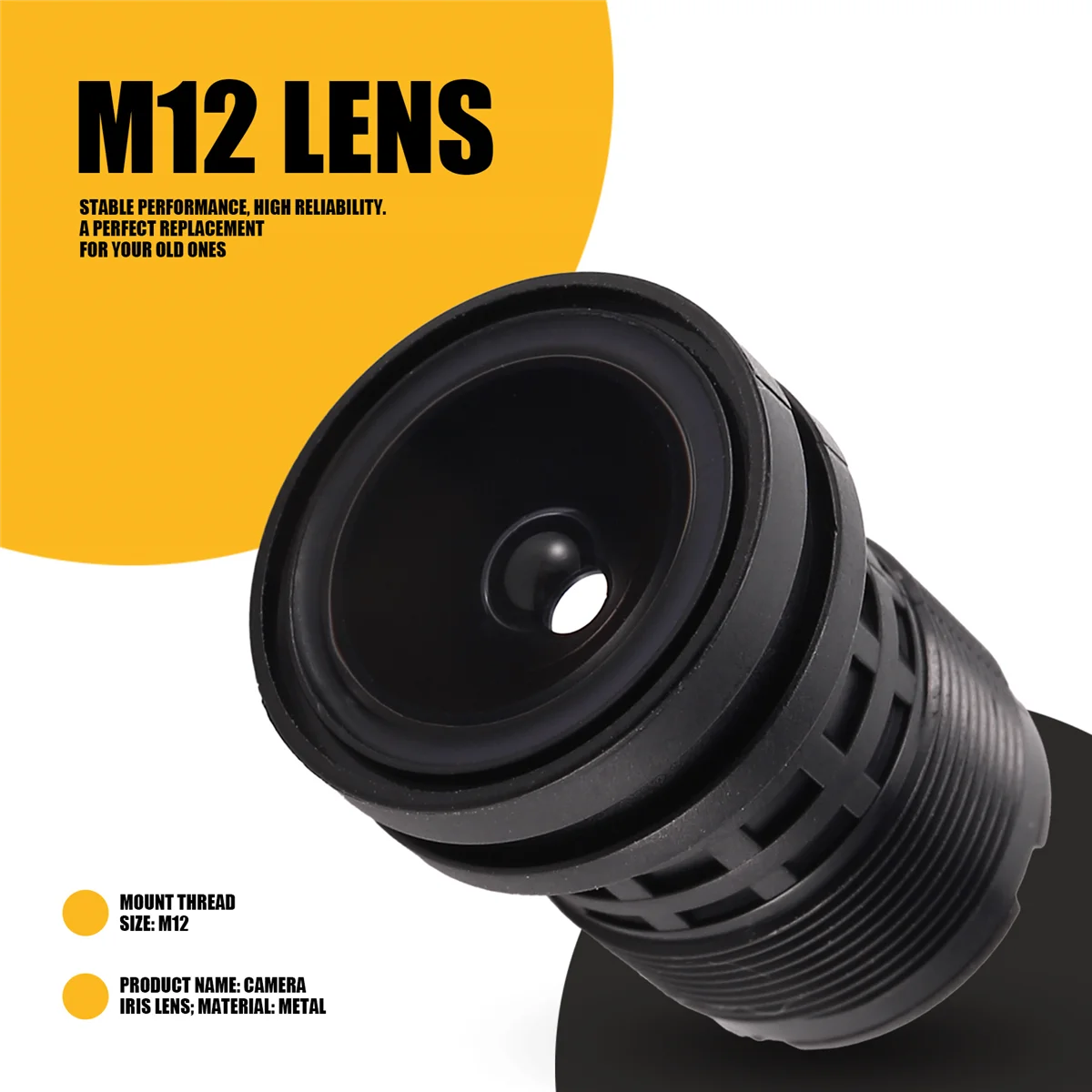 CCTV CCD 카메라용 ABSQ-M12 나사 마운트, 초점 거리 F2.0 IR 렌즈, 3.6mm