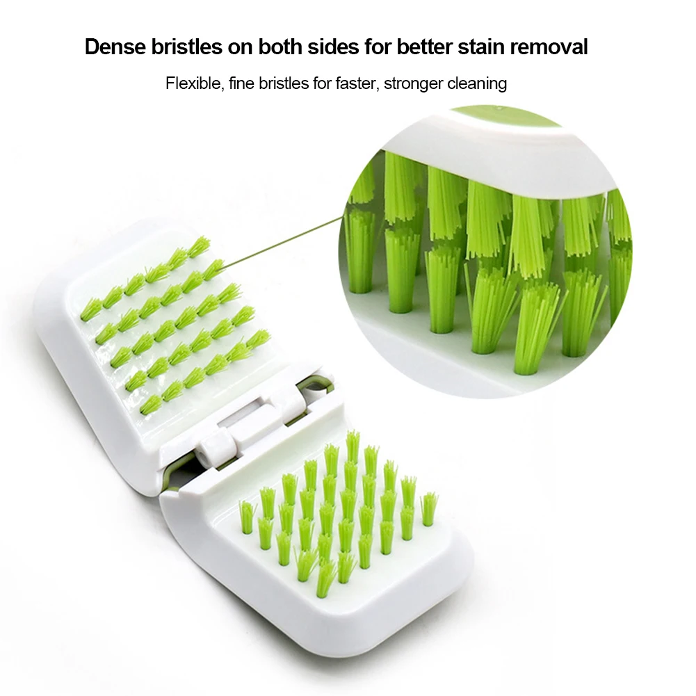 Специальный инструмент для чистки ремня безопасности автомобиля, двухсторонний складной поднос U-образного типа, губка, алмазная щетка U-образной формы