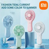 Xiaomi Mini Handheld Small Fan USB Charging Portable 3 Speed High Wind Desktop Office Travel Pocket Fan Student Quiet Chroma