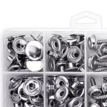 323pcs Stainless Steel Screw Snap Button Set with Tool for Tarpaulins Boat Covers Canvas and Outdoor Furniture Repairs