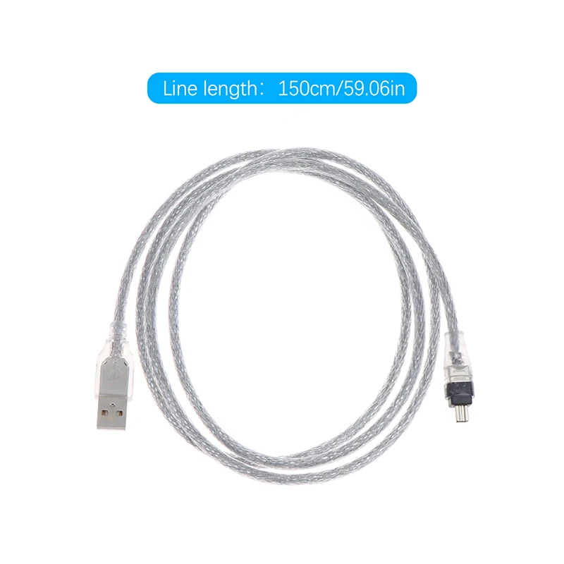 USB ذكر إلى Firewire IEEE 1394 4 دبوس ذكر iLink سلك محول firewire 1394 كابل ل DCR-TRV75E كابل كاميرا DV طابعة الماسح الضوئي