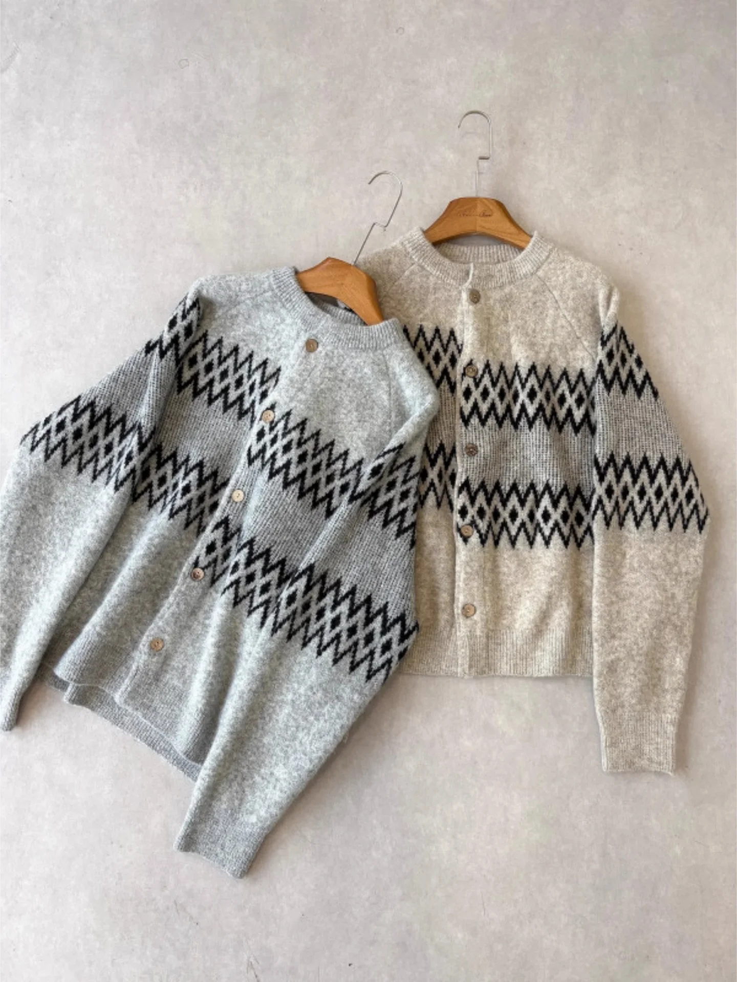 

Loose Knitted Cardigan Sweatirt Men Women Autumn Winter Lazy Sle Button up Knitwear Outerwear Versatile Casual Top