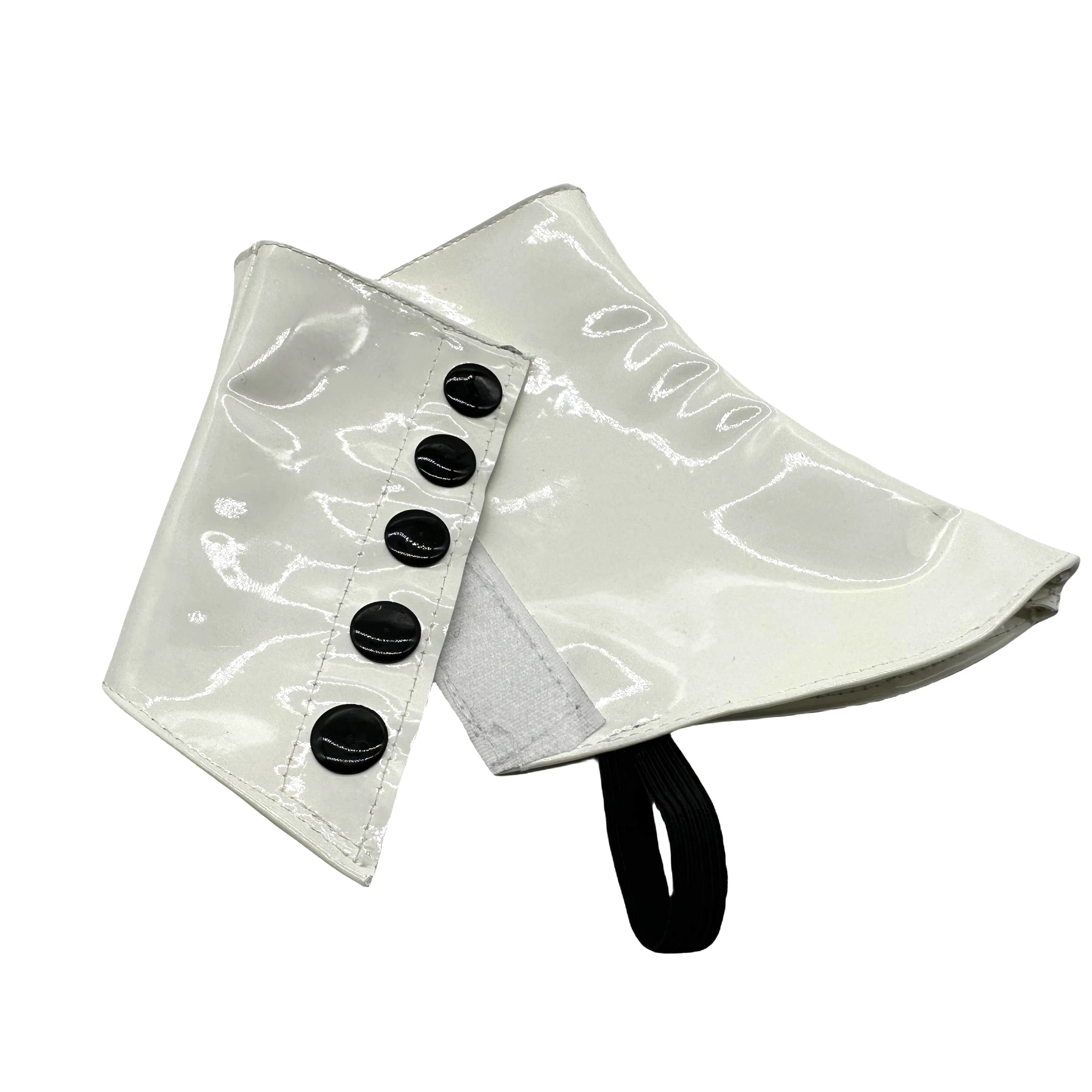 Michael Joseph Jackson White Leather Shoe Covers Glamour Rock Stage- Perfect for Dance, Parties Weddings Adults Smooth Criminal