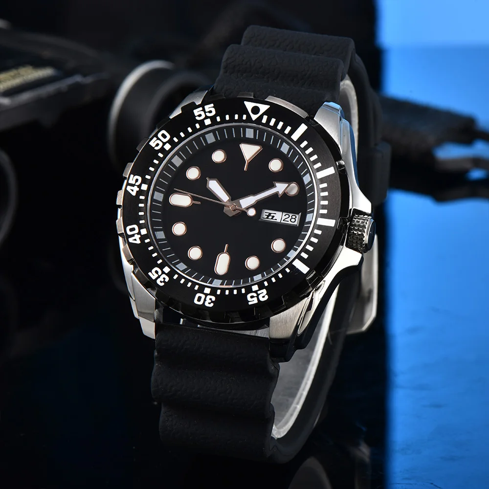 

44mm NH36 Fashion Steel Watch Luxury Automatic Mechanical Watch Sapphire Glass, Water Resistant, Men's Sport Date Watch