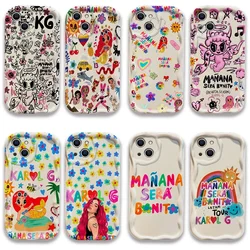 Karol G Manana Sera Bonito Wave Case For Samsung A73 A72 A71 A55 A54 A53 A35 A34 A33 A25 A24 A23 A15 A14 A13 A05 A04 A03 4G 5G
