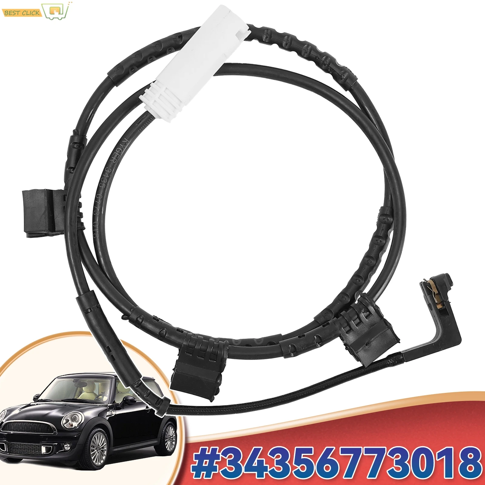 

BRAKE PAD WEAR INDICATOR SENSOR LEAD REAR FOR 34356773018 34356783772 34356789330 for BMW Mini R56 R55 Descapotable R57 Cooper