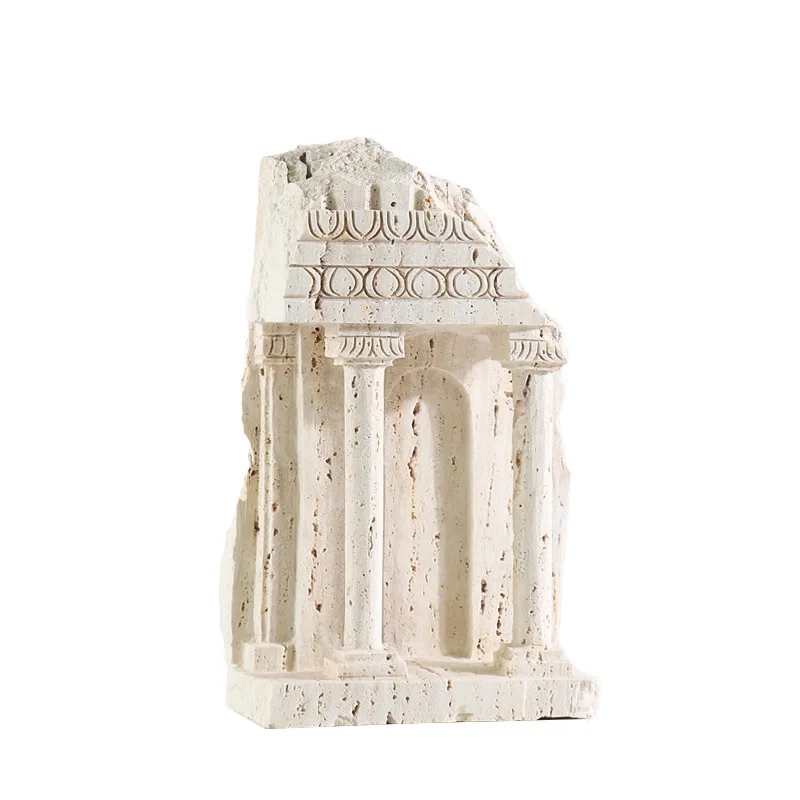 

Nordic style light luxury commercial space soft decoration high-end arrangement marble ornament carving art decoration