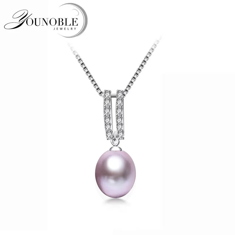 

Natural Fresh Water Silver Pearl Pendant Woman,Wedding Cultured 925 Pendant With Pearls Wife Mother Anniversary Gift White
