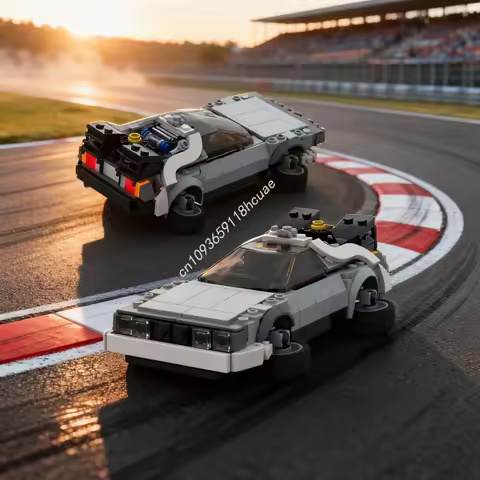 357pcs MOC DeLorean Time Machine City Model Building Blocks Architecture Assemble Toys DIY Christmas Gift Idea Brick Birthday