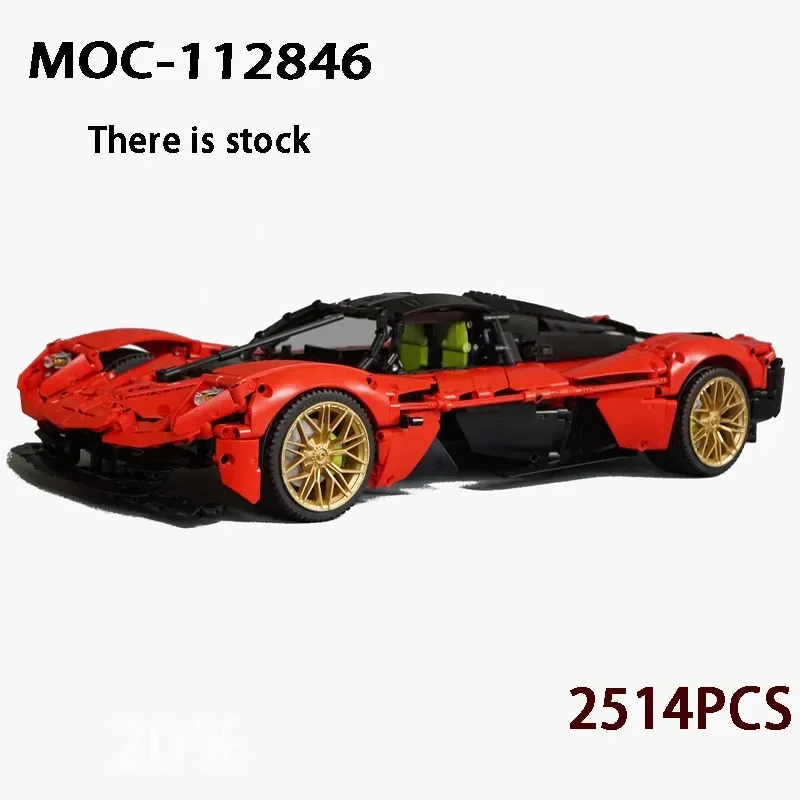 

MOC-112846 Red New Valkyrie 1:8 Supercar Assembly Splicing Building Block Model2514 Building Blocks Parts Kids Birthday Toy Gift