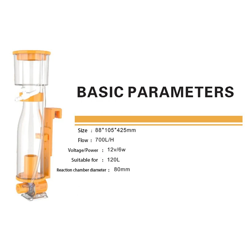LJF-DC700IN-Marine Aquarium Hanging On Protein Skimmer, 50-70L Water with DC Pump, 110V, 220V view 3