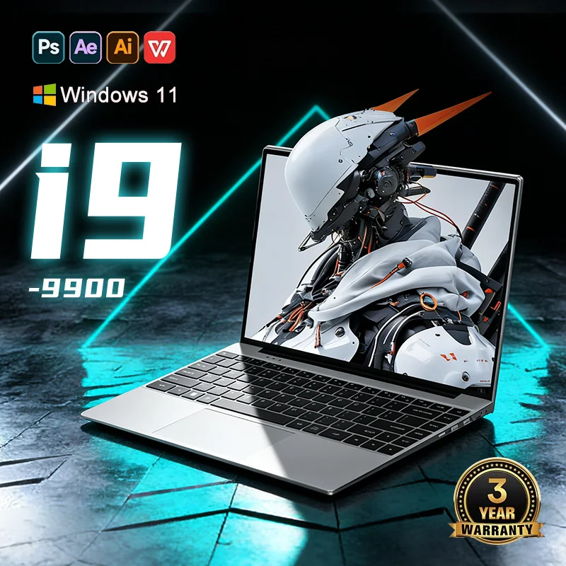 LENO NEW 15.6" Laptop Intel Core i9-9900 32GB 2TB Windows 11 Gaming Computer PC Gamer office Ultra Slim Notebook 1920*1080 HD