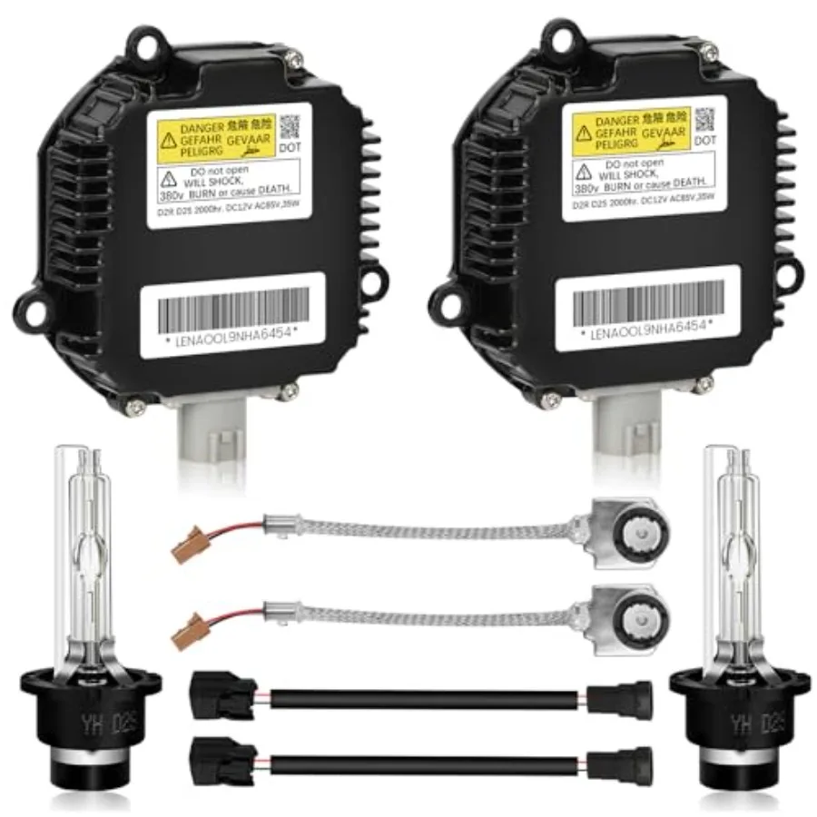 

2 Sets HID Headlight Ballast W/Igniter and D2S Bulb for Nissan Altima, 350Z, Maxima, Murano, Rogue, for Infiniti G35, G37, FX35
