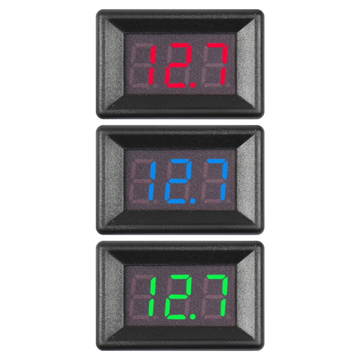 0.36 "LED الرقمية أنبوب الفولتميتر تيار مستمر 2.5-30.0 فولت 2 أسلاك 3 شاشة ديجيتال متر لتقوم بها بنفسك عالية الدقة مكافحة الضمان