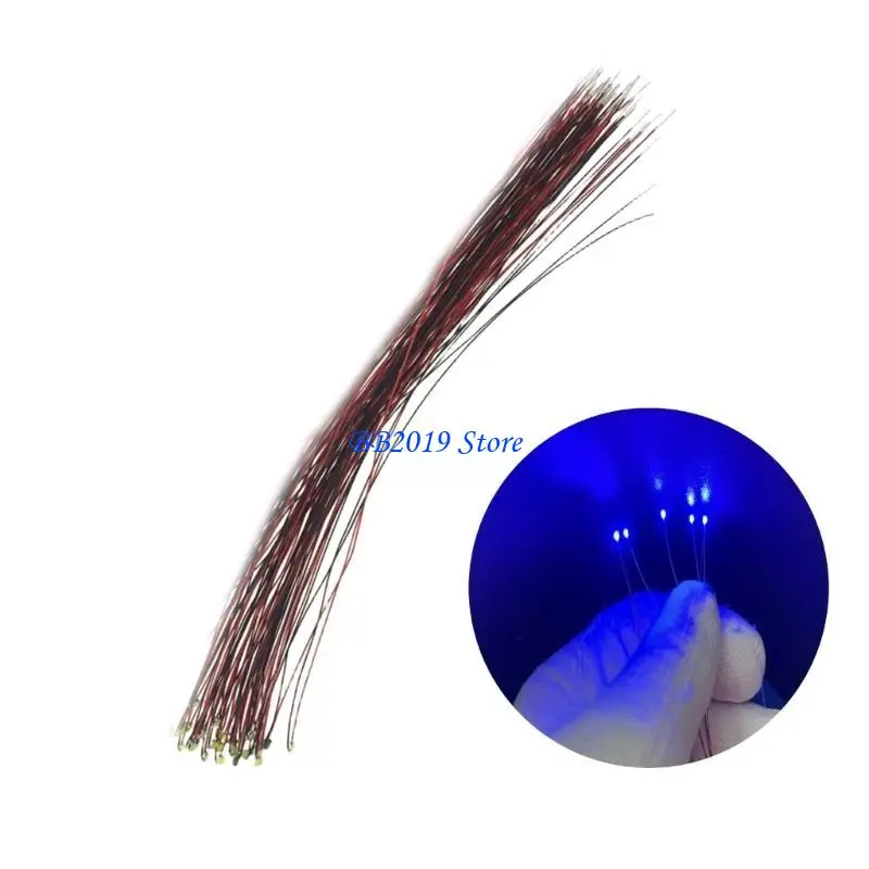 Q0KB 0805 LED SMDs Kits Wire Set for Craft Models Easy to Install Bring Great Visual Impact to Craft Model Displaying 10PCS