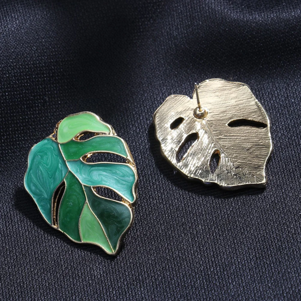 

Leaf Earrings Stud Shape Women Accessories Jewelry Girls Decoration Fashion Studs