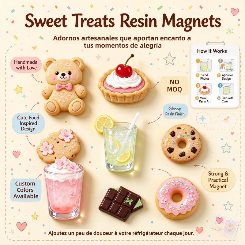 Custom Resin Fridge Magnets Custom Shape Art Decorative Design Epoxy Resin 3D Fridge Magnets For Home Decor Souvenirs Magnetic