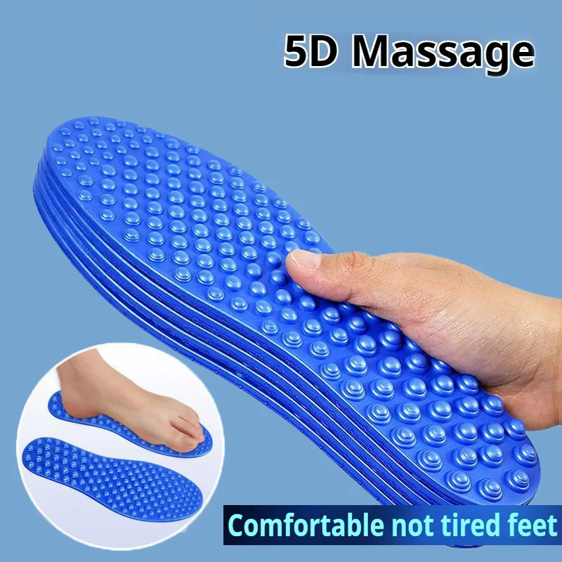 1 Paar Massagepunkt-Einlegesohlen, Fuß-Akupressur, verbessert, magnetisch, zur Schmerzlinderung, Einlegesohlen, weiche Sport-Freizeitschuhe, Sohle, Mann und Frau