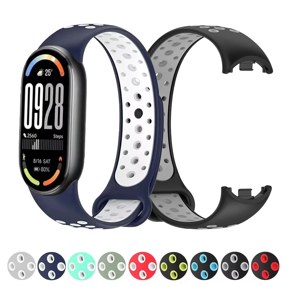 Sportbänder für Mi Band 10 9 8 NFC Miband 10 Zubehör Smartwatch Handgelenk Ersatzgürtel Correa für Xiaomi Mi Band 9 Armband