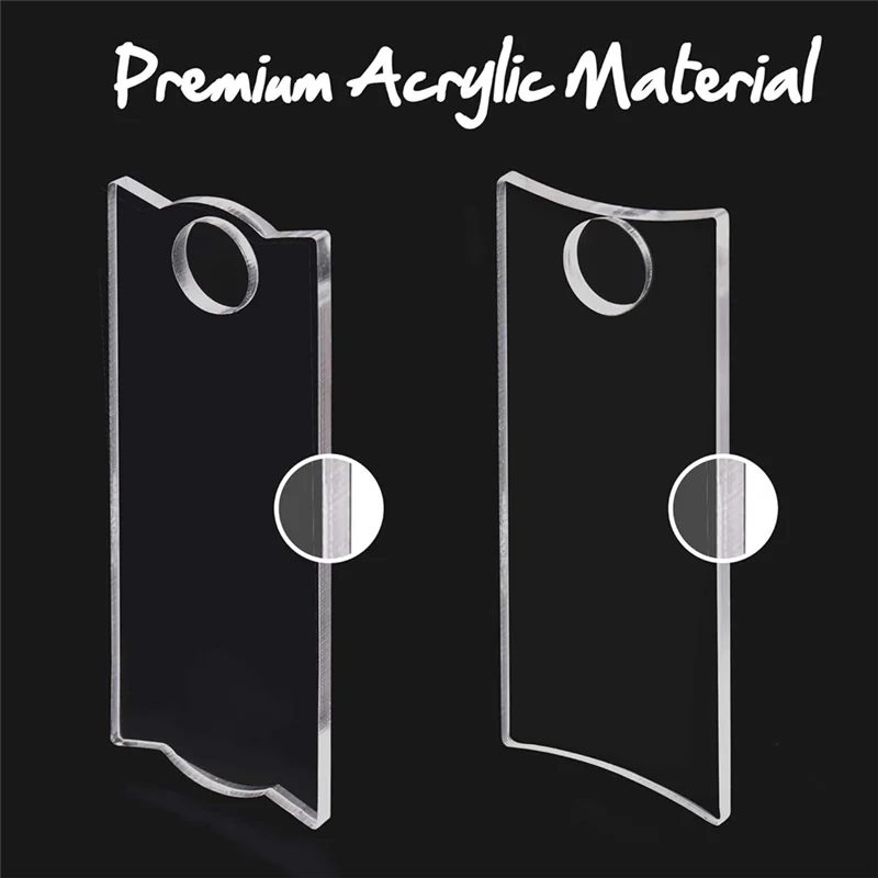 ABJY-30PCS حامل لوحات اسم أكريليك التسامي لـ #6