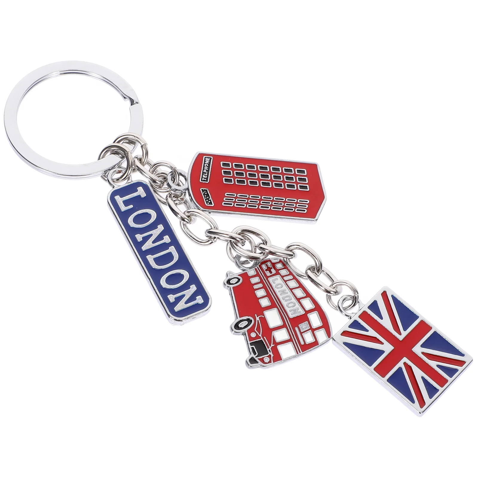 Promotional Gifts Key Rings Flag Keychain Wallets for Men Uk London Souvenirs Travel Metal