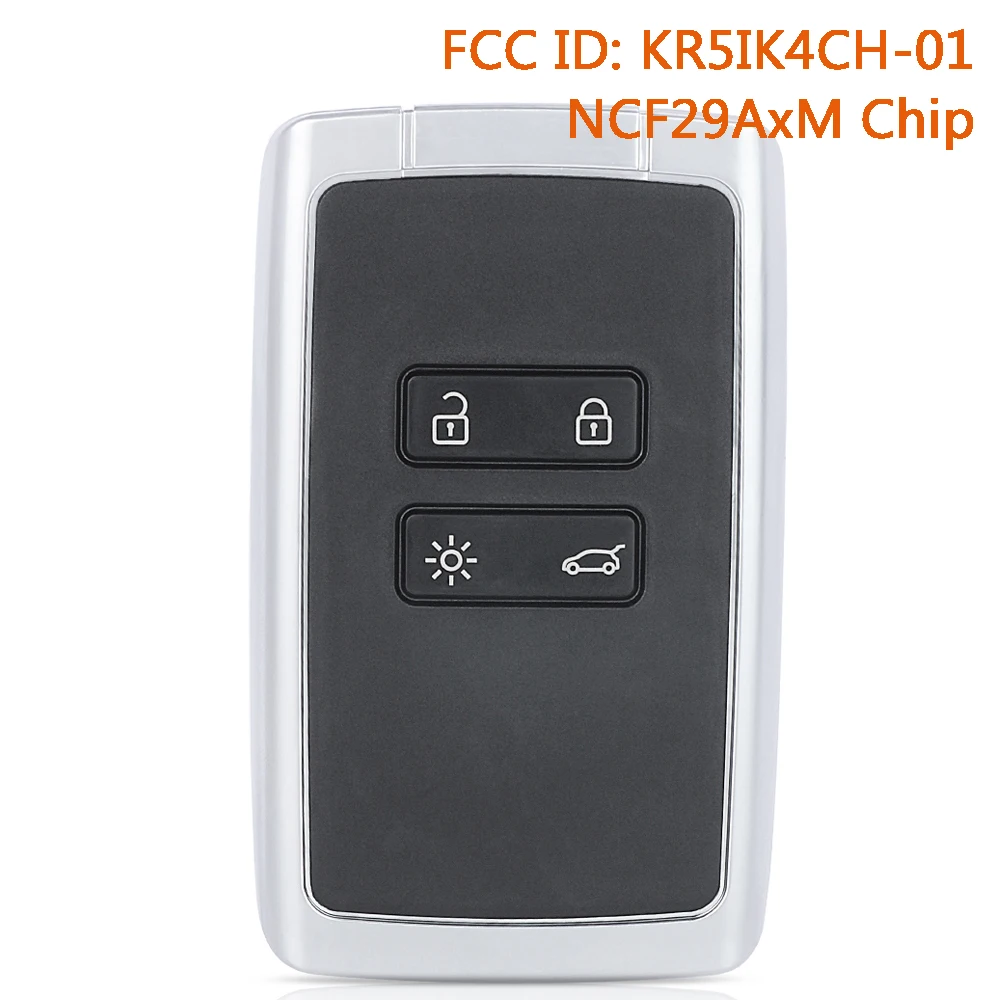 KEYECU KR5IK4CH-01 NCF29AxM Fernbedienungsschlüssel für Renault Kadjar Clio5 Zoe2 Koleos Captur Scenic Megane Espace Talisman 2019-2023