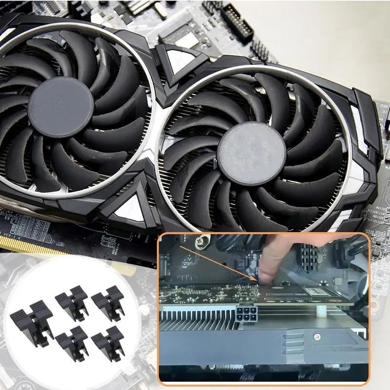 5Pcs Desktop Computer Mainboard 164pin With Fishtail Fixing Clip PCIE 16x Graphics Card Slot Socket Pcie X16 Socket