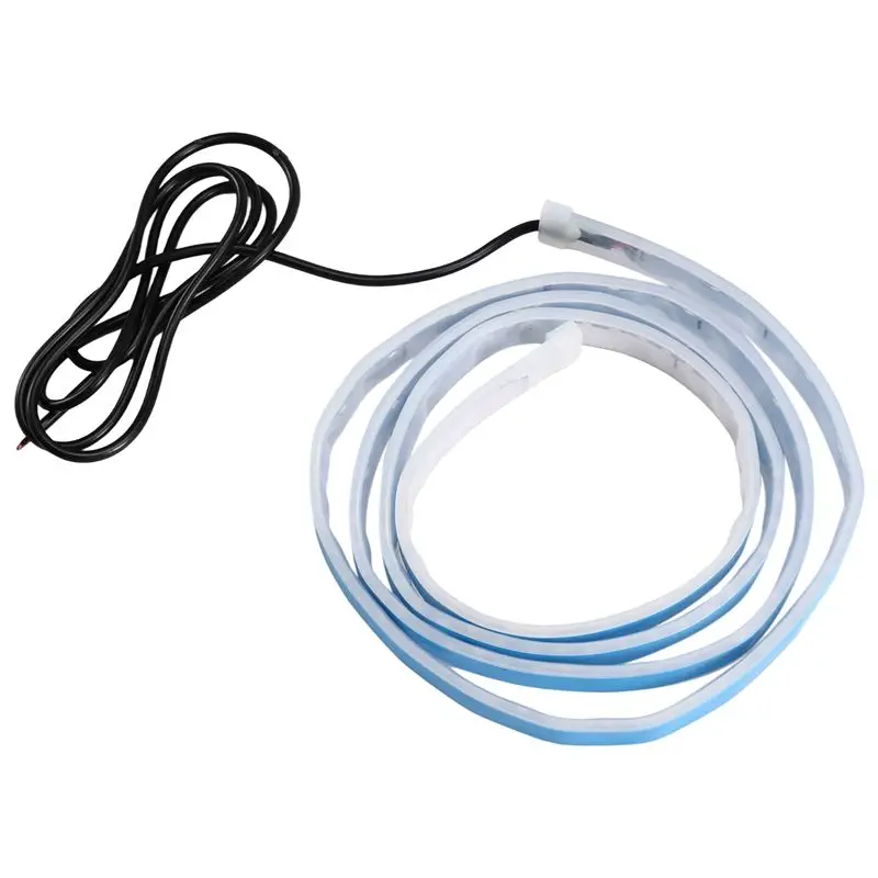 

12 В автомобильный капот, полоса света дальнего света, сканирующее освещение, водонепроницаемая неоновая проникающая лампа «сделай сам», белая