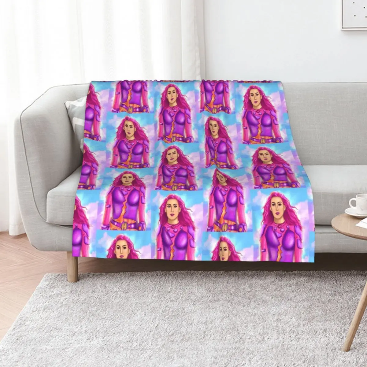 

shark boy and lava Girl drawing WE CAN BE HEROES netflix Throw Blanket Summer Beddings halloween Stuffeds Camping Blankets