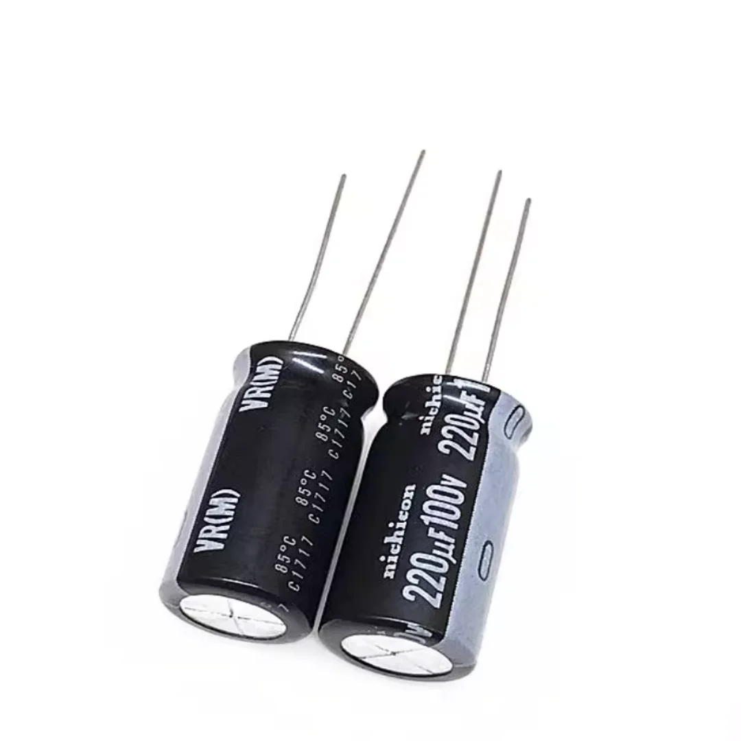 Nichicon imported aluminum electrolytic capacitor 100v220uf 12.5 * 25 Nichicon  VR