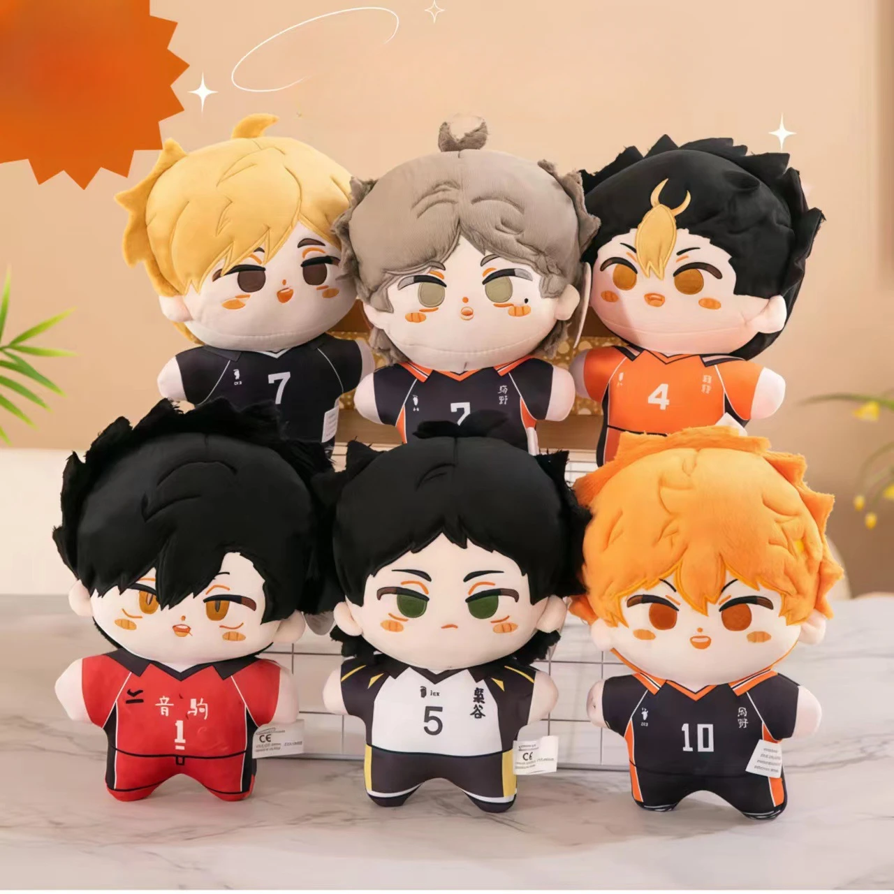 Animation Derivatives Starfish Cotton Doll Shoyo Hinata Tobio Kageyama Kei Tsukishima Kotaro Bokuto Kawaii Exquisite Beautiful