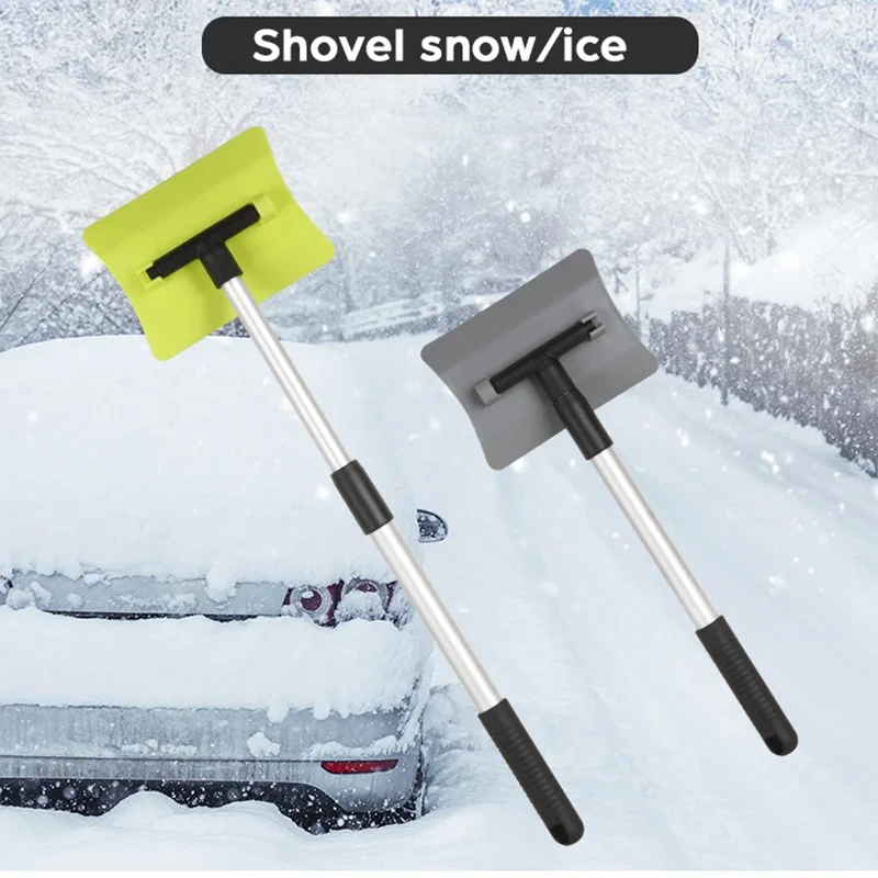 

Автоматический снегоочиститель, выдвижная щетка, съемная лопата для льда с мягкой пенопластовой ручкой и телескопической ручкой, скребок для снега на зиму