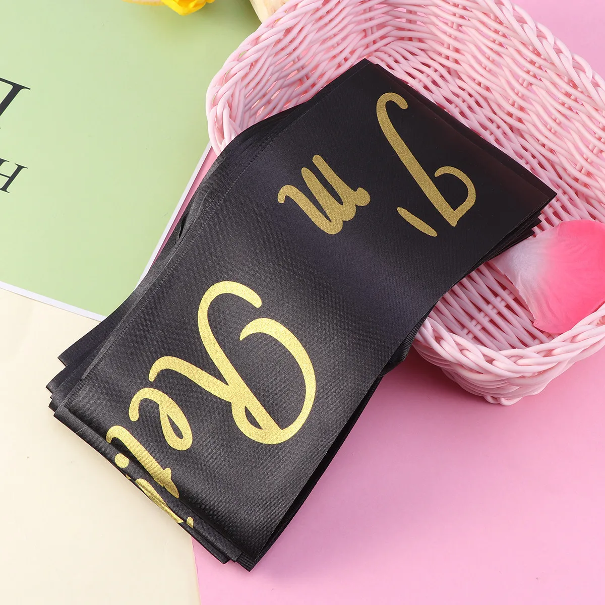 

6Pcs Sash High Quality Fabric Reusable Ideal Decoration Gift Sash for Retire Event Supplies Novelty