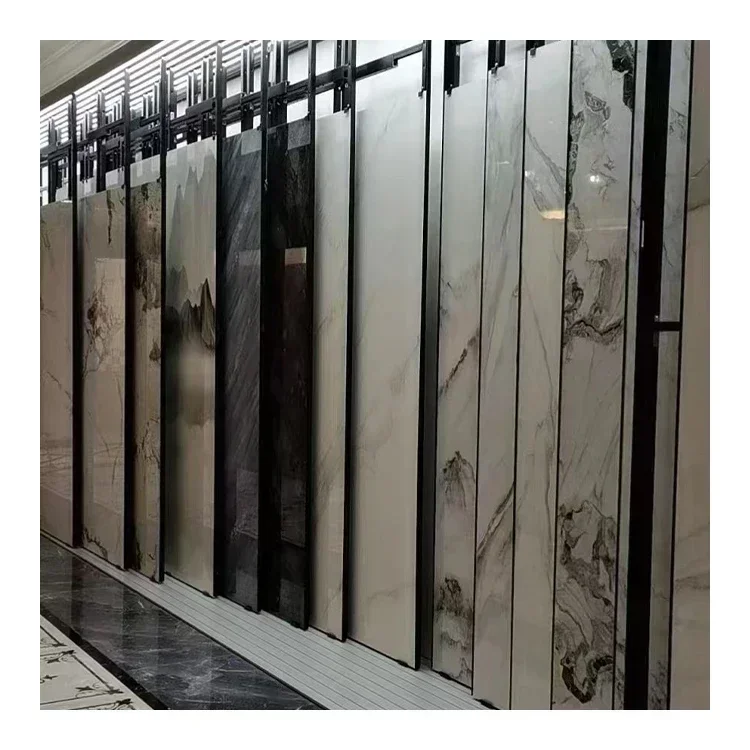 Metal Sliding Promotional Exhibition Rack Mosaic Tile Display Showroom With Good Price