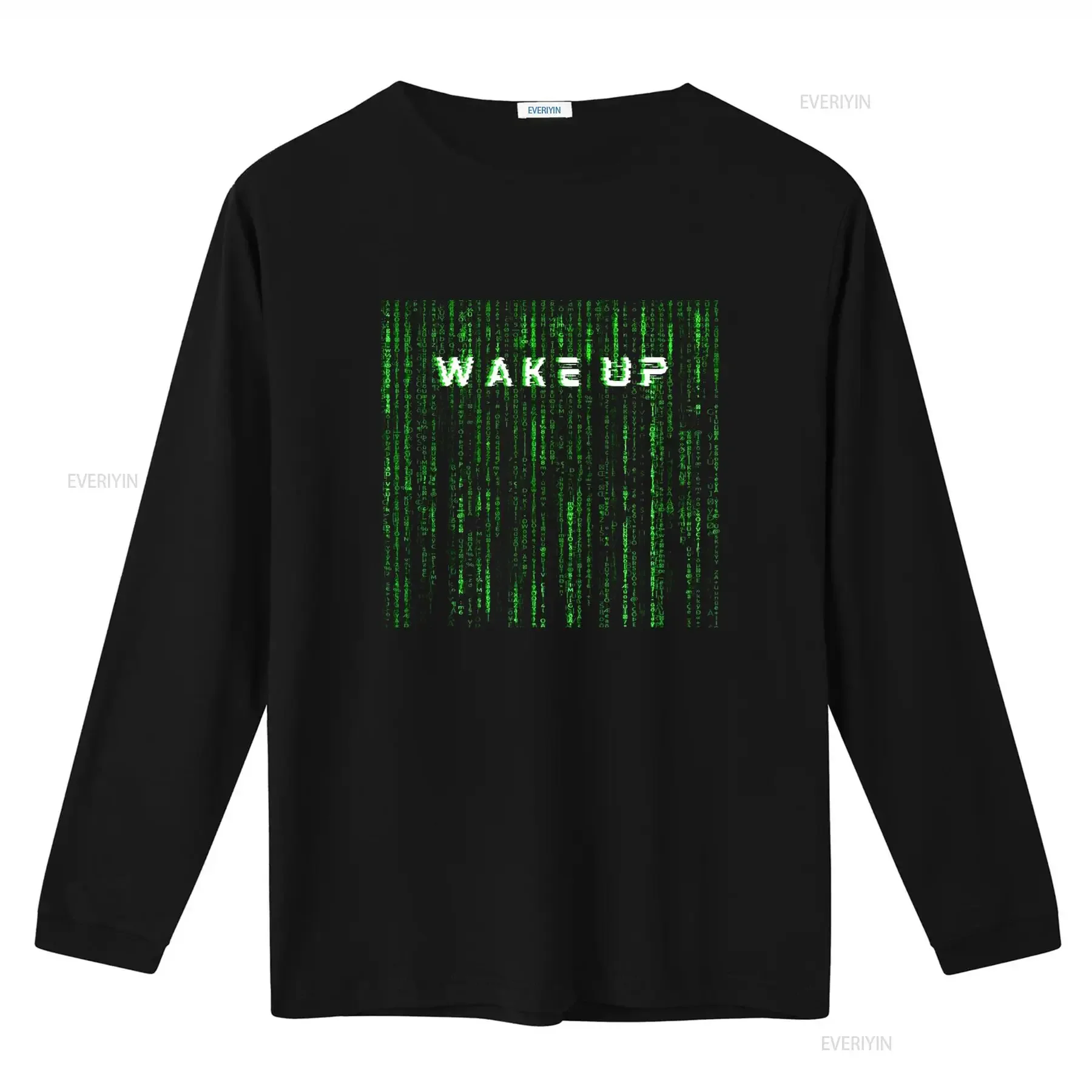 Neo Wake Up T Shirt Matrix Style Sci Fi Softstyle  vintage Washed Top For Everyday Wear homme Breathable graphic Casual