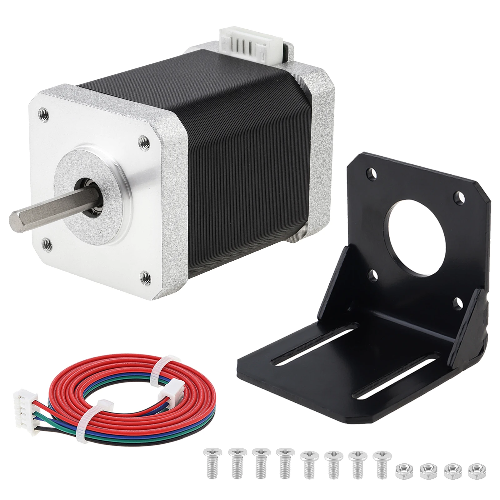 Nema 17 Stepper Motor 60MM Bipolar 2A 85N.cm 2 Phase 4 Wire Bipolar Stepper Motor 1.8 Degree for DIY CNC 3D Printer