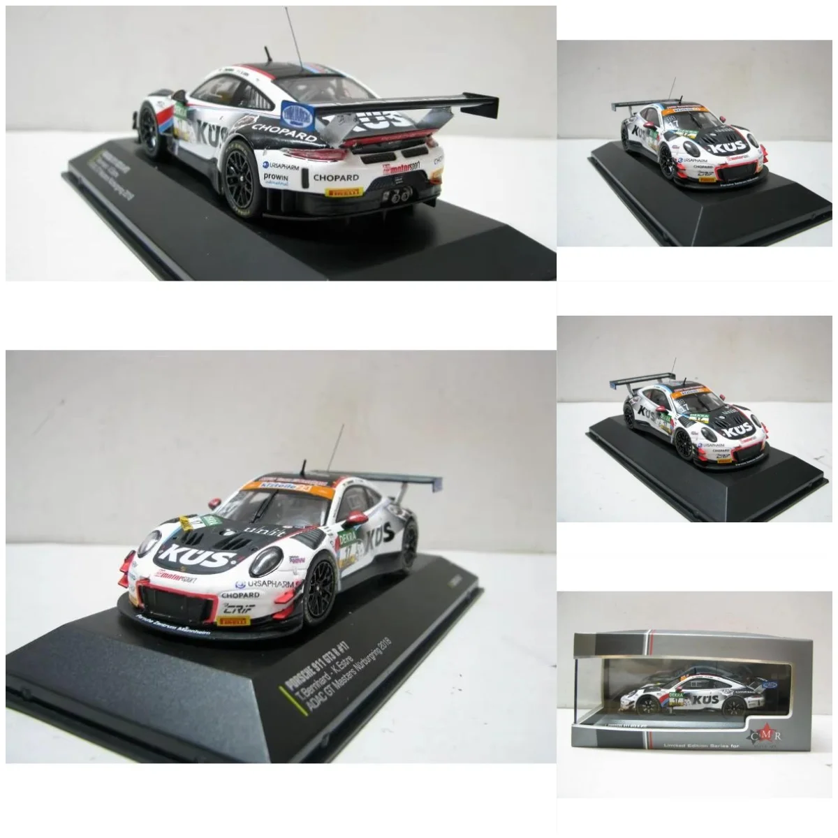 

IXO Diecast 1:43 Scale PORSCHE 911 GT3 R #17 2018 CMRGT007 Alloy Car Model