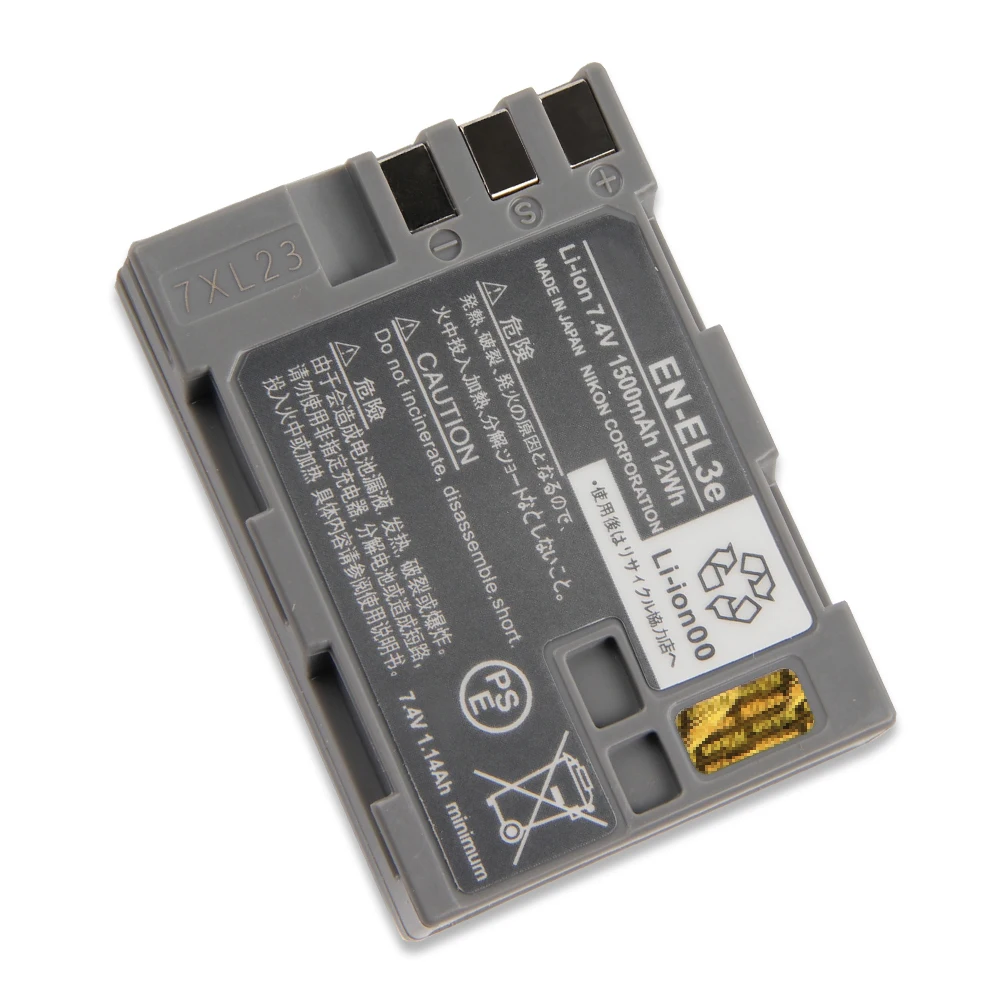 Original Replacement Battery For Nikon D80 D90 D50 D70 D70s D100 D200 D300S D300 D700 EN-EL3E Camera Battery 1500mAh